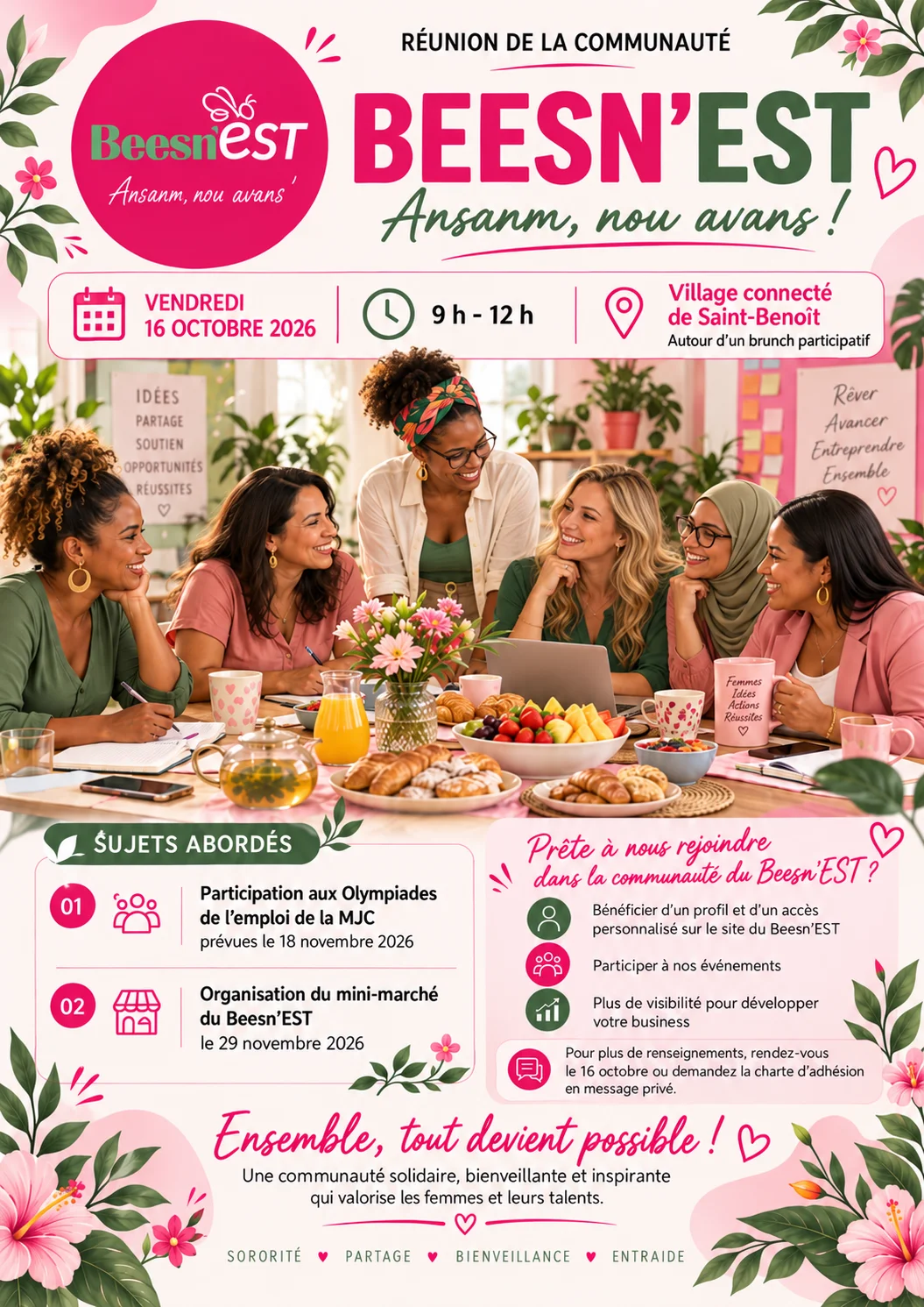 RDV Vendredi 16  à 9h au village connecté